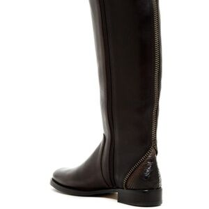 Arturo Chiang 'Falicity' Tall Boot Iron Leather